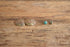 Turquoise Concho Shield Earrings